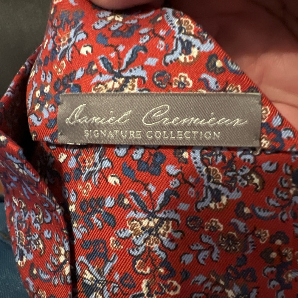 Daniel Cremieux Red and Blue Floral Tie